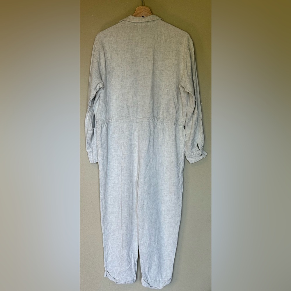 Revolve x TYSA Fly Me To The Moon Linen Jumpsuit in Neutral Size Medium - Picture 3 of 8
